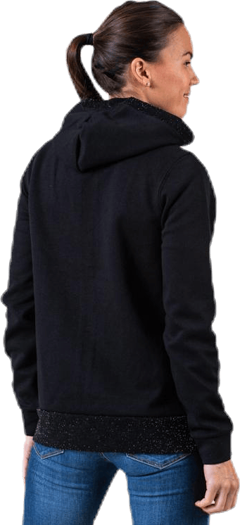 Bellatrix Glitter Zip Hood Sweat Black - Bild 2