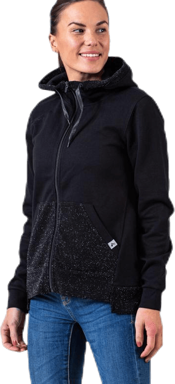 Bellatrix Glitter Zip Hood Sweat Black - Bild 3
