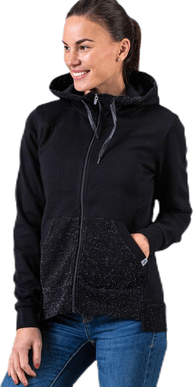 Bellatrix Glitter Zip Hood Sweat Black - Bild 4