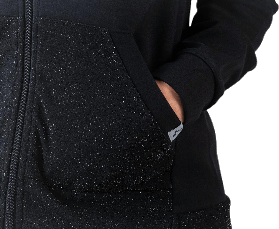 Bellatrix Glitter Zip Hood Sweat Black - Bild 5