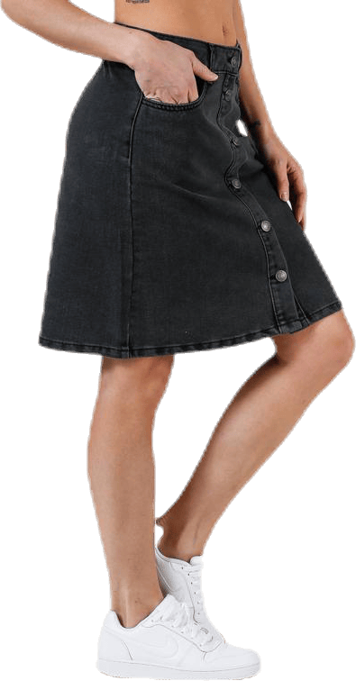 Farrah Reg Dnm Skirt Black - Bild 4