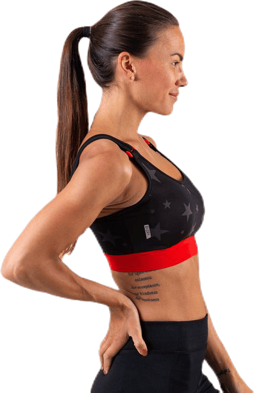 Alya Aop Sports Bra Black - Bild 2
