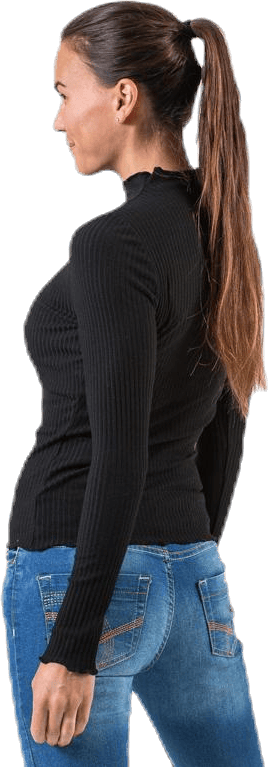 Emma L/S High Neck Top Jrs Black - Bild 4
