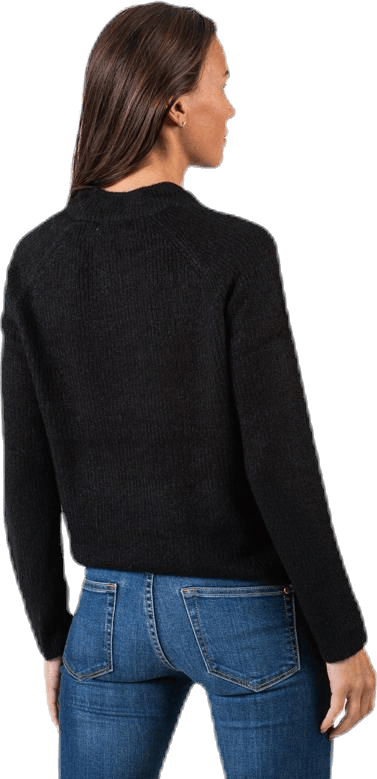 Ellen Ls O-Neck Knit Black - Bild 2