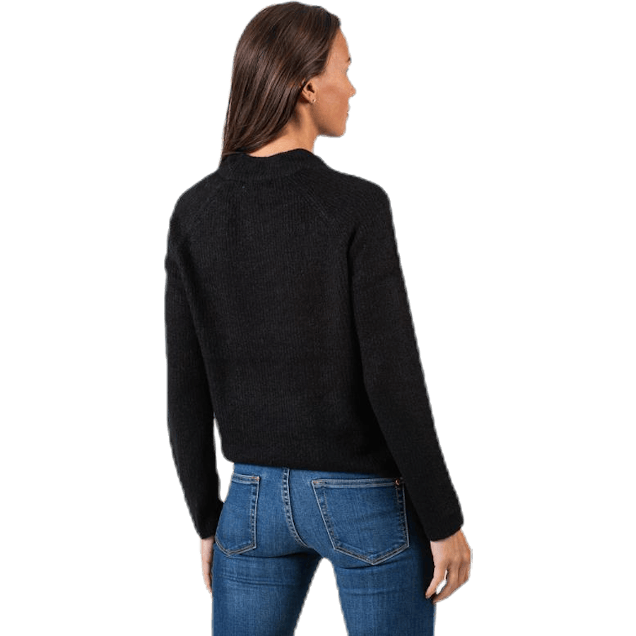 Ellen Ls O-Neck Knit Black - Bild 2