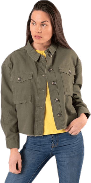 Marina Crop Jacket Green