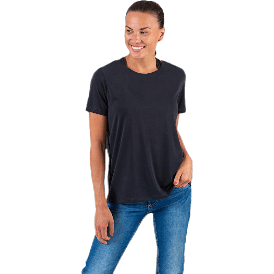 Kamala Ss O-Neck Tee Black