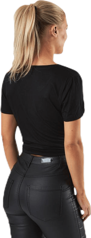 Arli S/S Knot Top Black - Bild 2