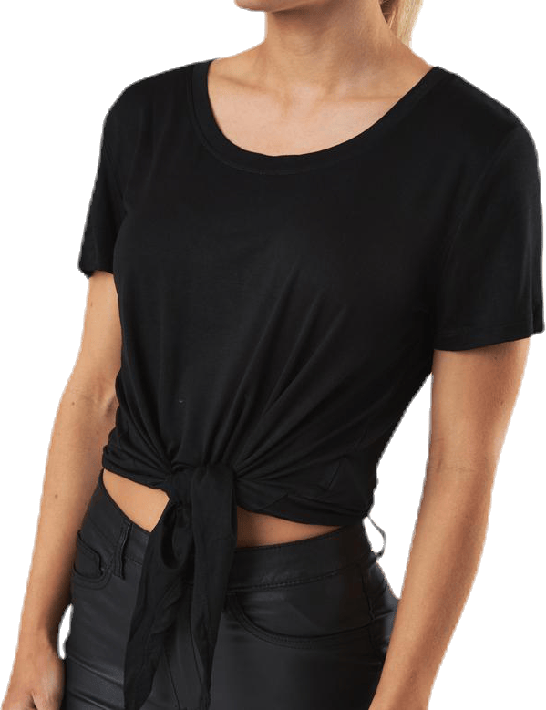 Arli S/S Knot Top Black - Bild 4