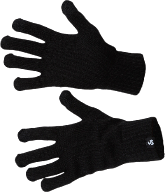 Barry Knitted Gloves Black, Male, Apparels, hats & caps, Black, ONESIZE
