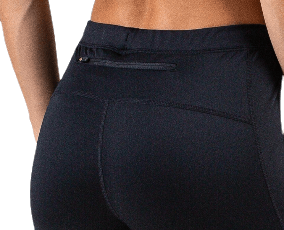 Mahana Long Run Tights XQL Black - Bild 4