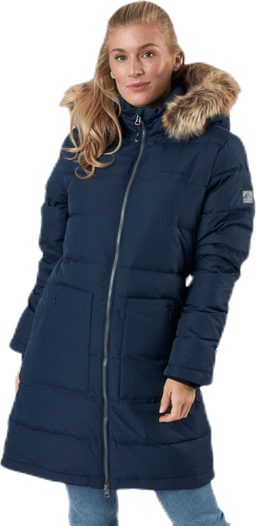 Paranaque Long Down Parka Jacket Blue, Female, Kläder, jackor, Blå, 38
