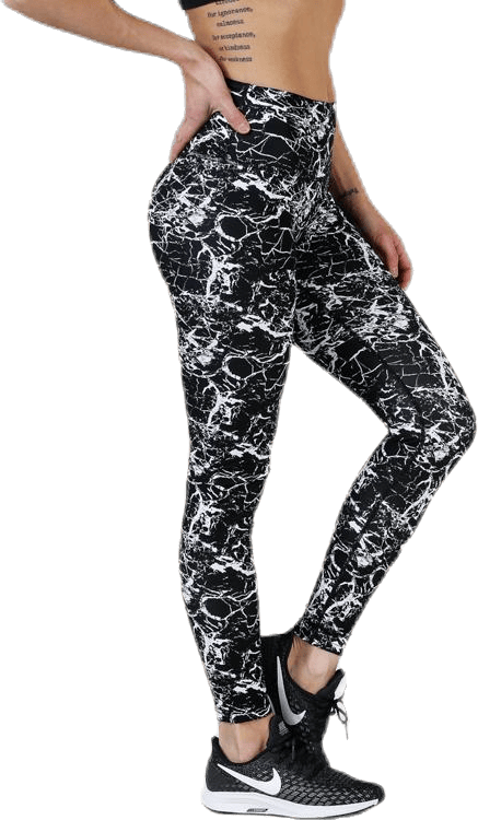 Alec Printed Tights White/Black - Bild 4