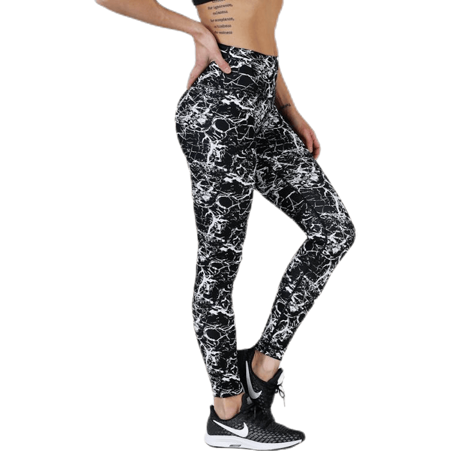 Alec Printed Tights White/Black - Bild 4