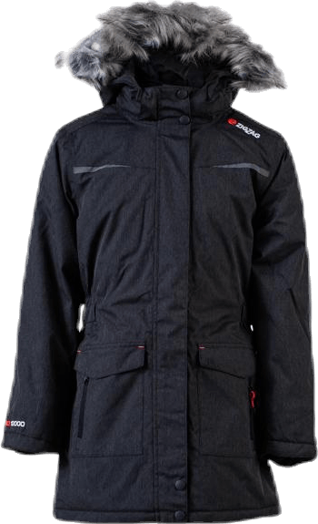 Gitte Girl Melange Parka W-PRO 10000 Grey, Unisex, Odzież, kurtki, Szary, 116/122