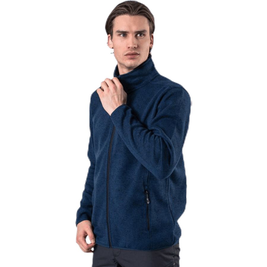 Pareman Melange Fleece Jacket Blue - Bild 2