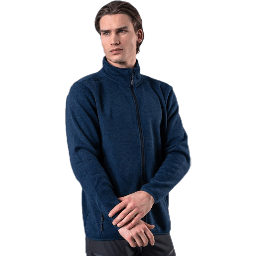 Pareman Melange Fleece Jacket Blue - Bild 4