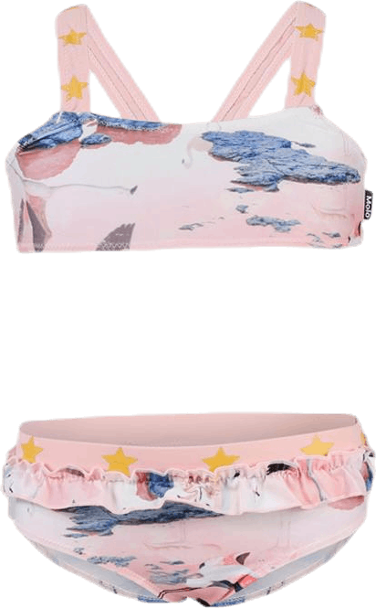 Naila Bikini Pink/Patterned, Unisex, Apparels, Swimwear, Swimming, Pink/Patterned, 104