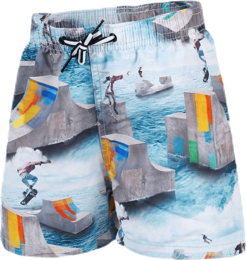 Niko Swim Shorts Blue, Unisex, Apparels, Swimwear, Swimming, Blue, 128