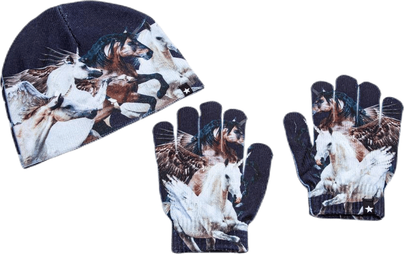 Kaya Hat and Glove Set Black - Bild 5