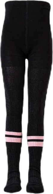 Sporty Rib Tights Pink/Black, Unisex, Kleding, basis lagen, Roze/Zwart, 98/104
