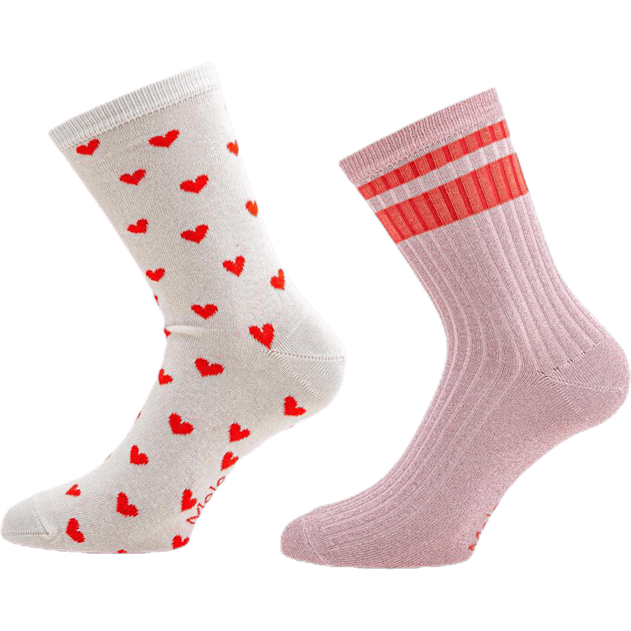 Nomi 2-Pack Pink/White