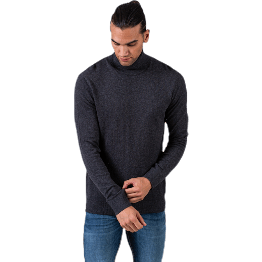 Emil Knit Roll Neck Grey