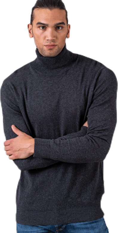 Emil Knit Roll Neck Grey - Bild 6