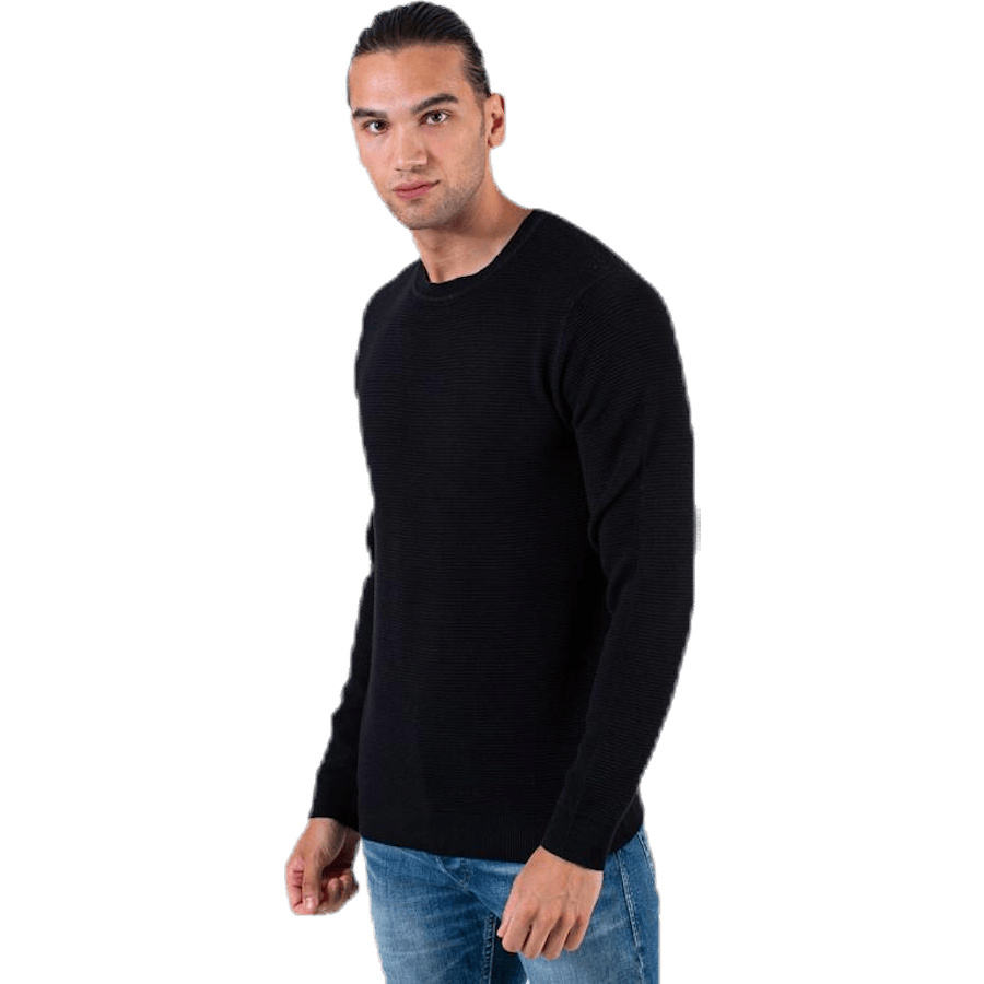 Liam Knit Crew Neck Black