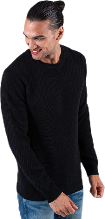 Liam Knit Crew Neck Black - Bild 2