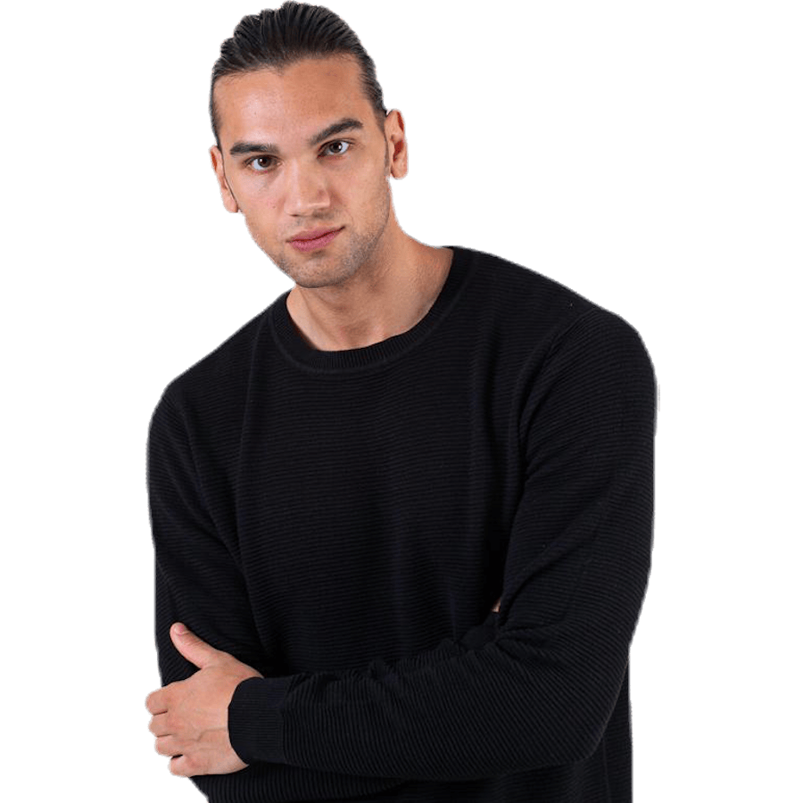 Liam Knit Crew Neck Black - Bild 3
