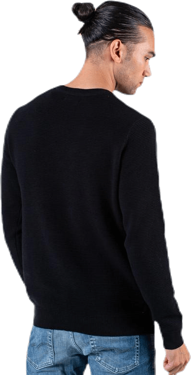 Liam Knit Crew Neck Black - Bild 4