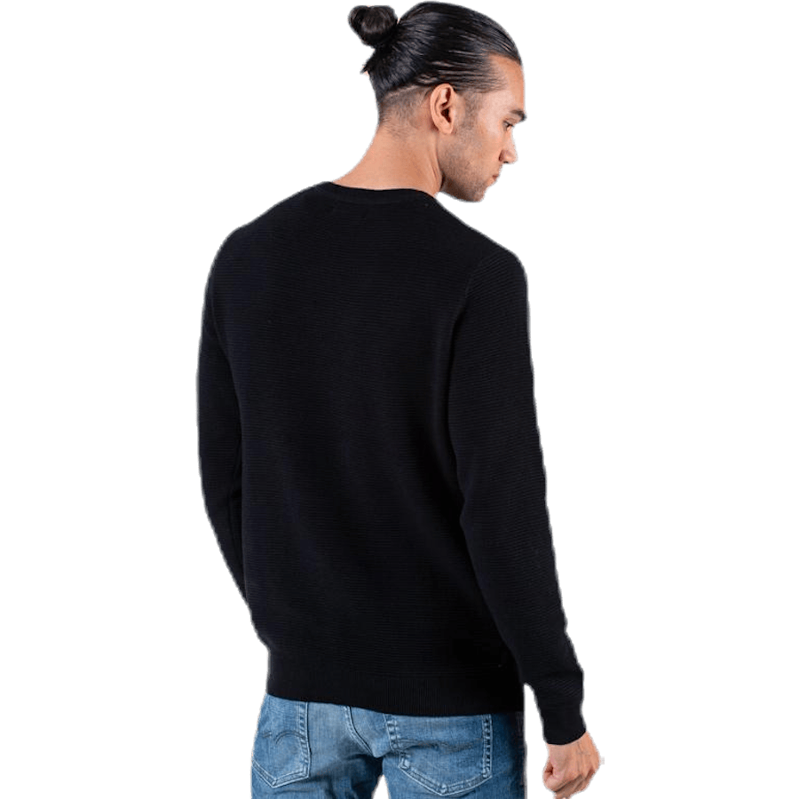 Liam Knit Crew Neck Black - Bild 4