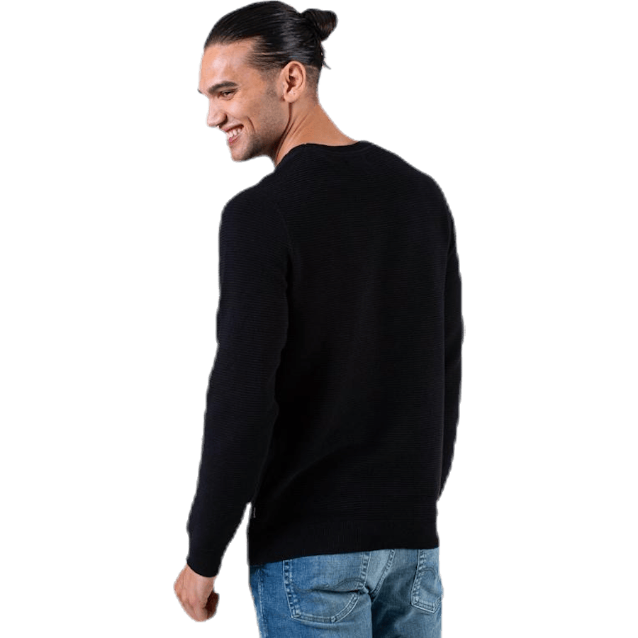 Liam Knit Crew Neck Black - Bild 5