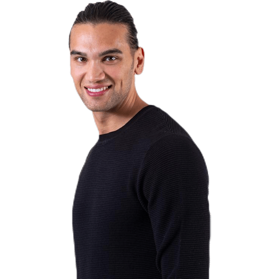 Liam Knit Crew Neck Black - Bild 6
