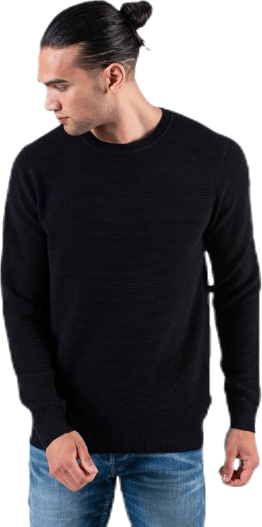 Liam Knit Crew Neck Black - Bild 7