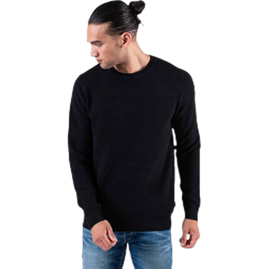 Liam Knit Crew Neck Black - Bild 7