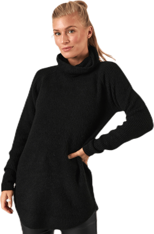 Ellen Ls Long  Knit Black