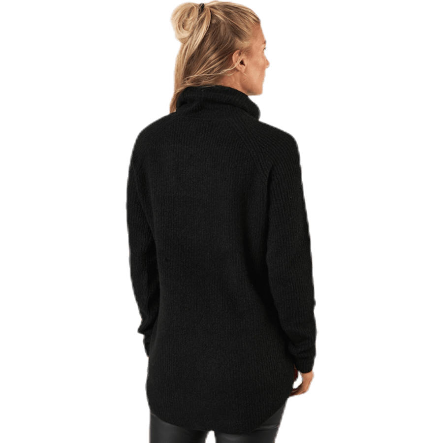 Ellen Ls Long Knit Black - Bild 3