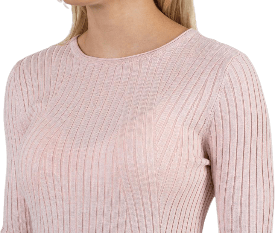 Natalia L/S Rib Pullover Knt Red - Bild 5
