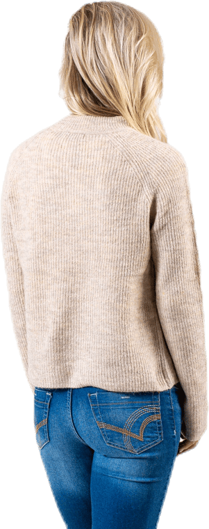 Ellen Ls O-Neck Knit White - Bild 3