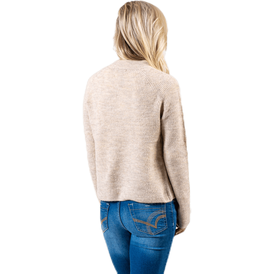 Ellen Ls O-Neck Knit White - Bild 3