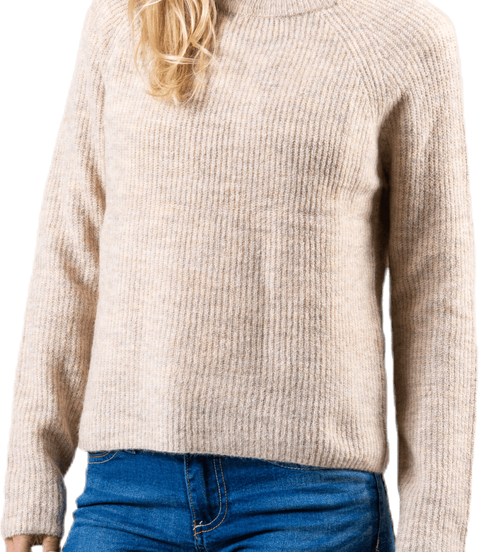 Ellen Ls O-Neck Knit White - Bild 4
