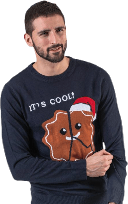 Crumble Knit Crew Neck Blue - Bild 3