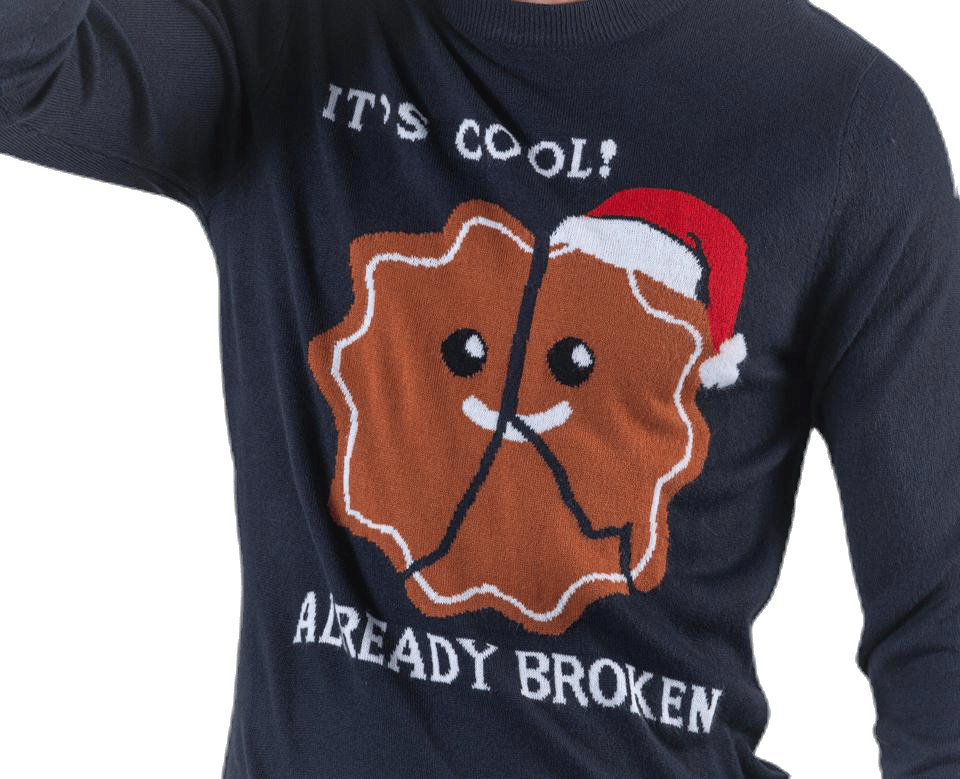 Crumble Knit Crew Neck Blue - Bild 4