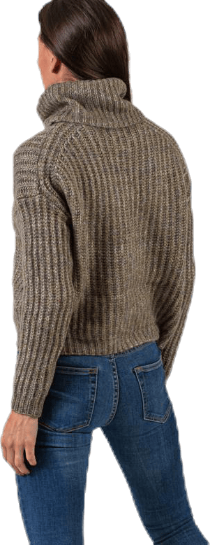 Chunky L/S Rollneck Pullover Beige - Bild 4