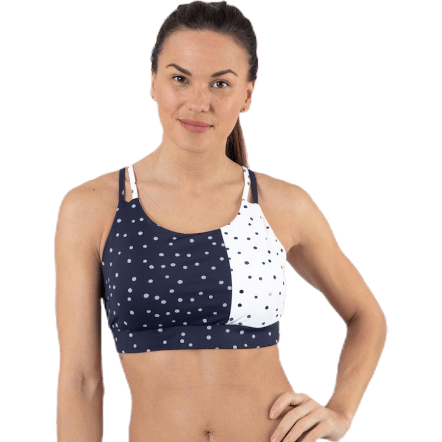 Francesca Aop Sports Bra Blue