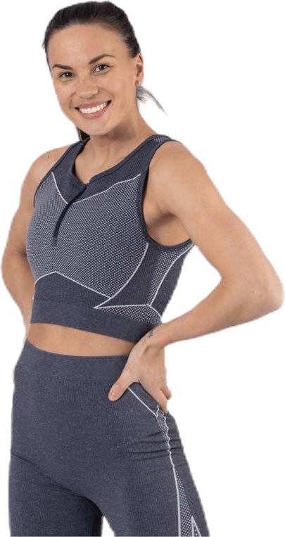 Fifi Life Circular Sports Bra Blue - Bild 4