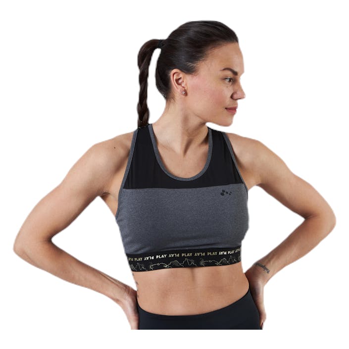 Jynx Sports Bra Grey, Female, Vêtements, Soutien-gorge de sport, Courses, Gris, M