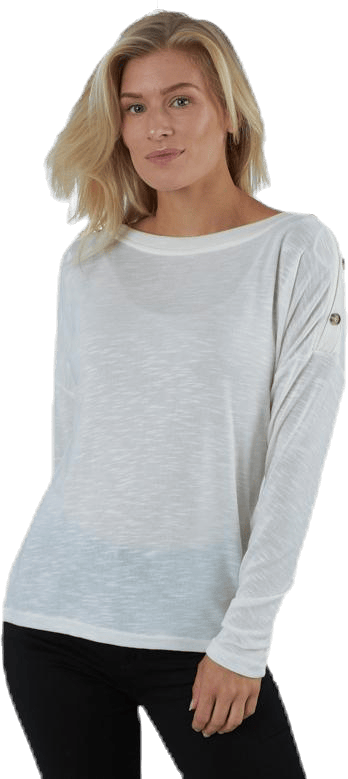 Nollie Ls O-Neck Top White